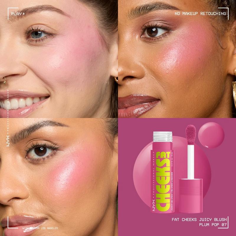 Fat Cheeks Dewy Liquid Blush - Plum Pop