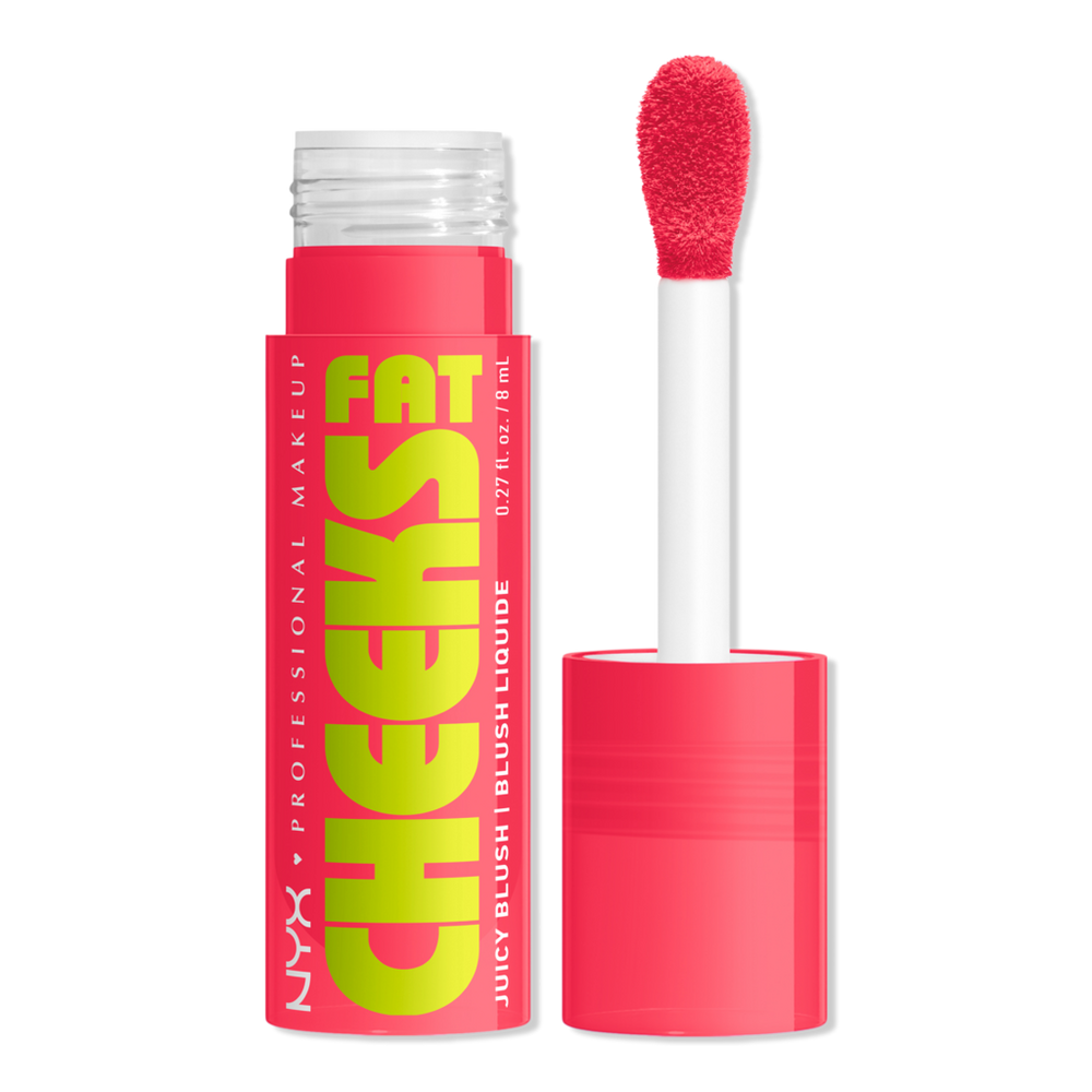 Nyx Professional Makeup Fat Cheeks Dewy Liquid Blush - Bouncin Berry