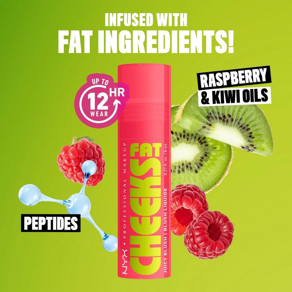 Fat Cheeks Dewy Liquid Blush - Bouncin Berry