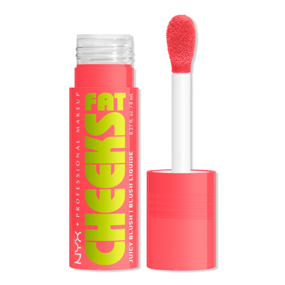 Nyx Professional Makeup Fat Cheeks Dewy Liquid Blush - Peach Plunge