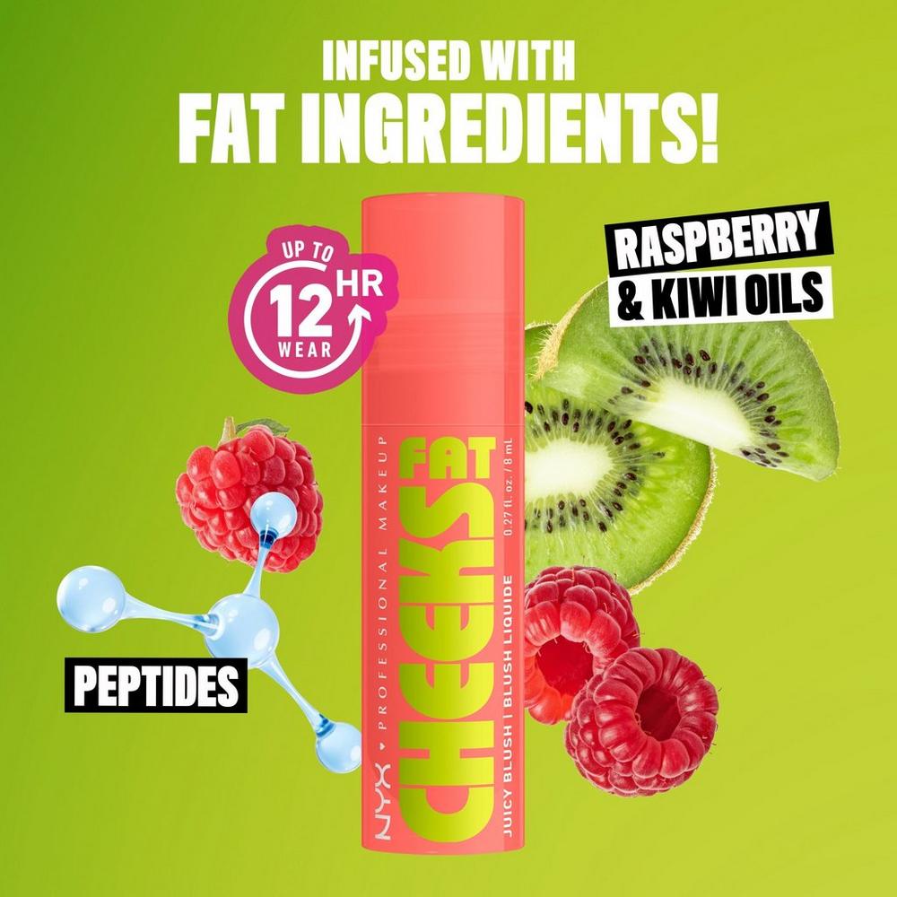 Fat Cheeks Dewy Liquid Blush - Papaya Plump