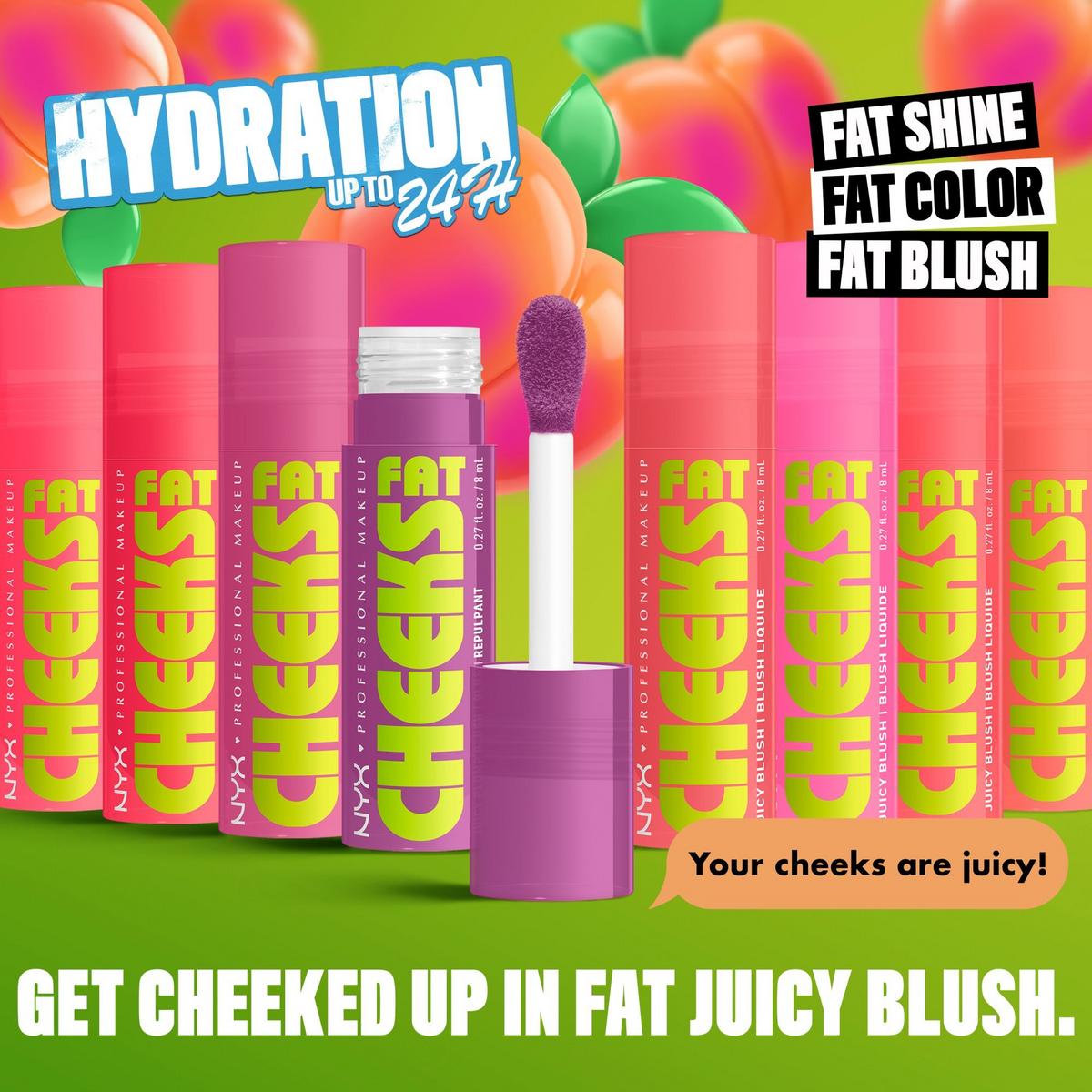 Fat Cheeks Dewy Liquid Blush - Dragon Fruit Drip
