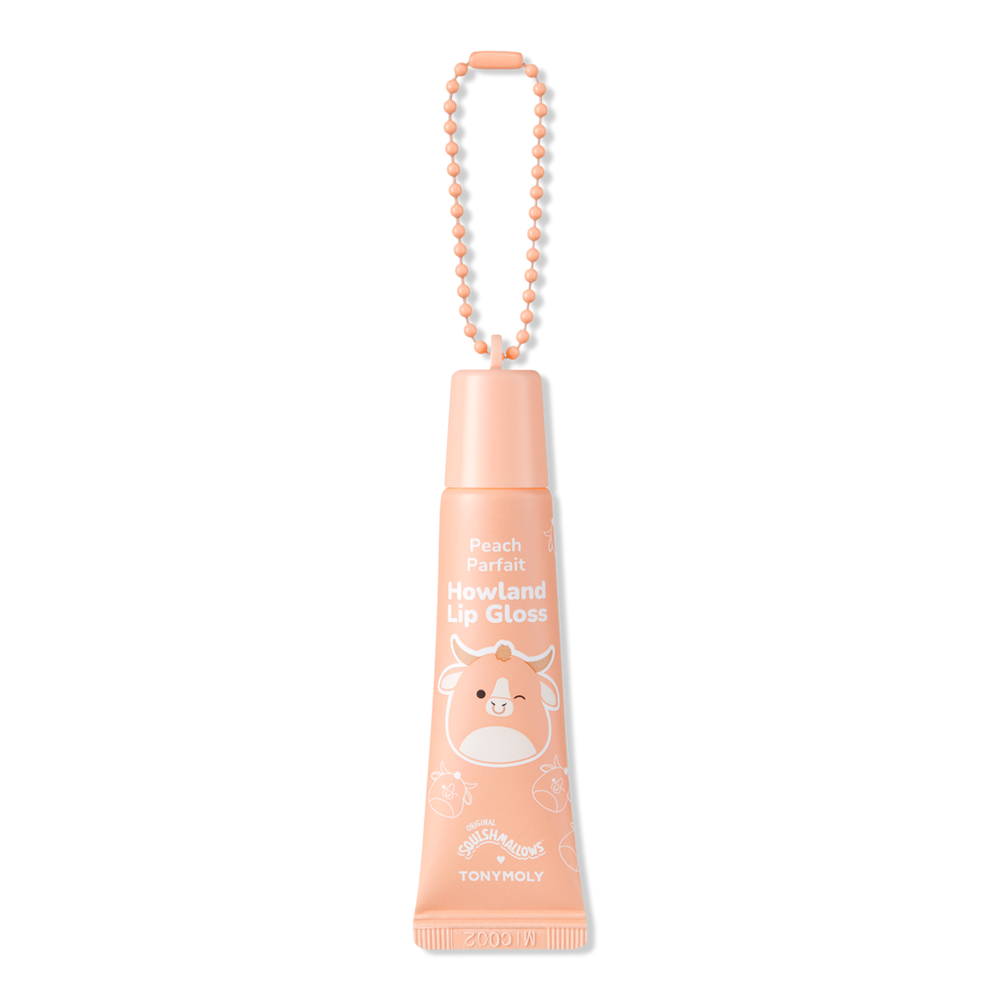 Tonymoly Squishmallows Key Chain High Shine Lip Gloss - Howland Peach Parfait