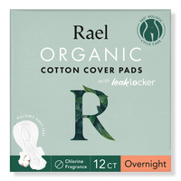 Overnight Organic Cotton Cover Pads With Wings
