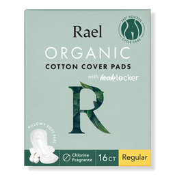Rael Regular Organic Cotton Cover Pads With Wings
