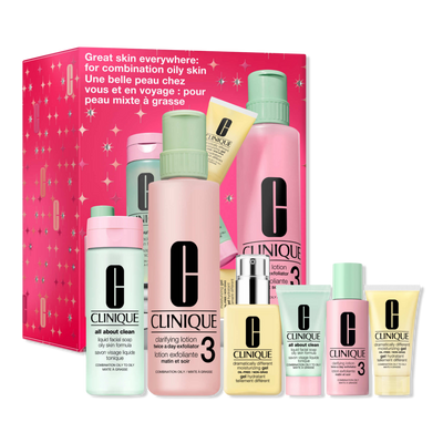 Clinique Great Skin Everywhere Skincare Gift Set for Combination Oily Skin