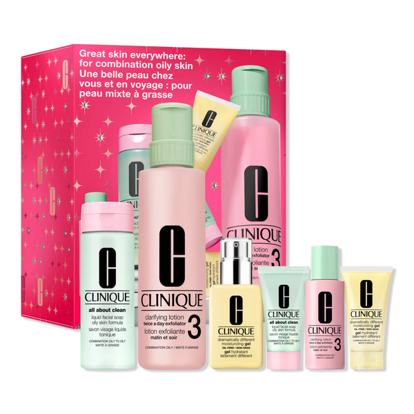 Clinique Great Skin Everywhere Skincare Gift Set for Combination Oily Skin #1