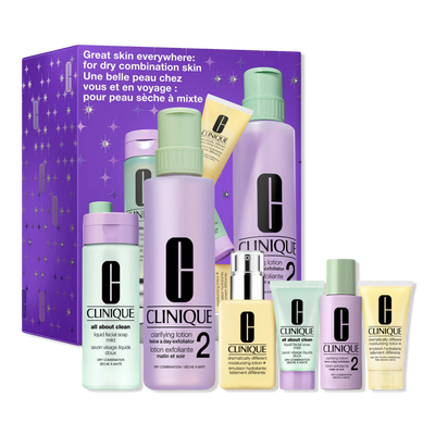 Clinique Great Skin Everywhere Skincare Gift Set for Dry Combination Skin