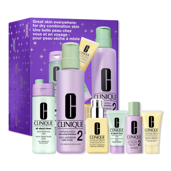 Clinique Great Skin Everywhere Skincare Gift Set for Dry Combination Skin #1