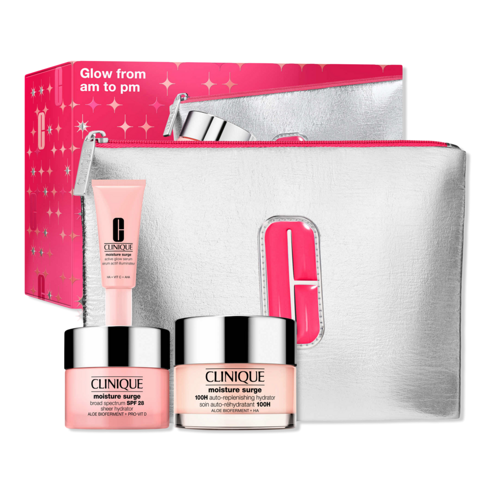 Clinique Glow From Am To Pm Moisture Surge Skincare Gift Set
