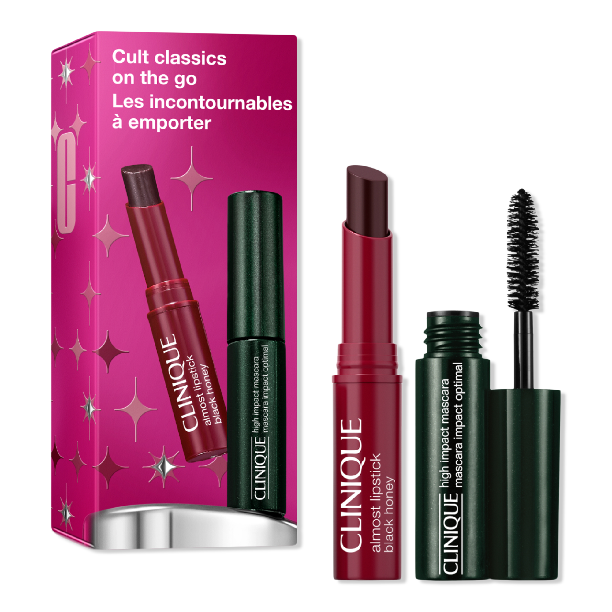 Clinique Cult Classics On The Go: High Impact Mascara + Black Honey Mini Set #1