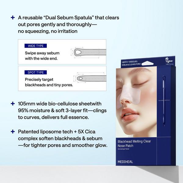 MEDIHEAL Blackhead Melting Clear Nose Patch #6