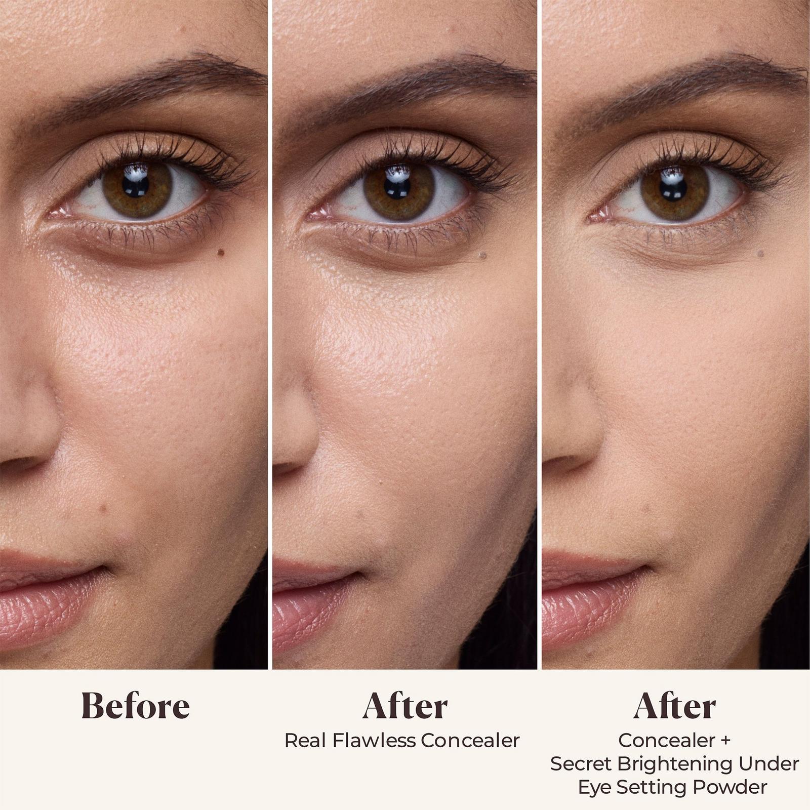 Secret Brightening Color Correcting Longwear Under Eye Setting Powder - Peach