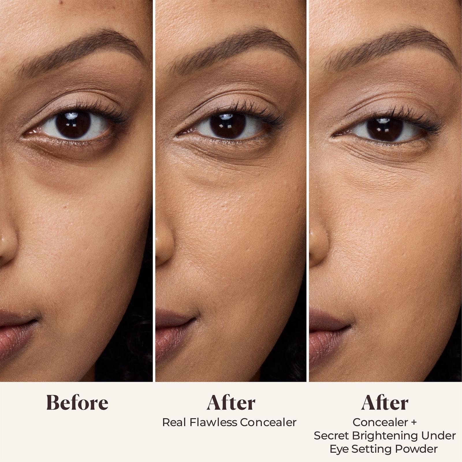 Secret Brightening Color Correcting Longwear Under Eye Setting Powder - Peach