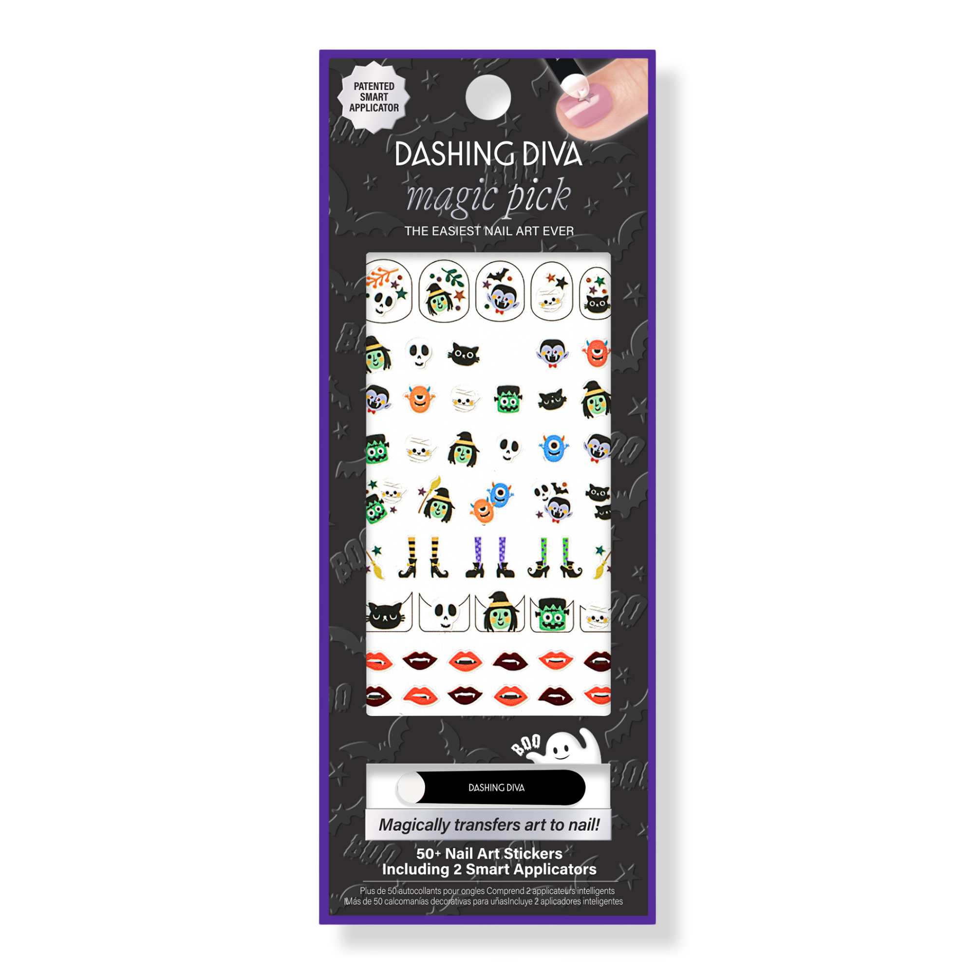 Dashing Diva Magic Pick Nail Stickers, In Love with a Monster #1