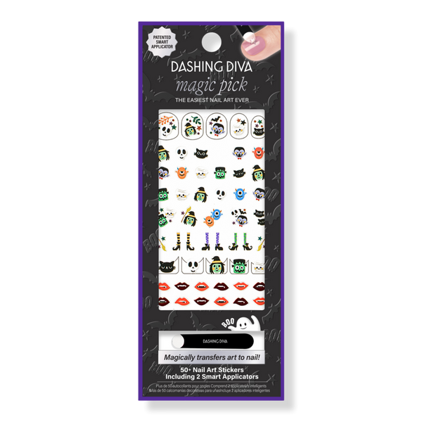 Dashing Diva Magic Pick Nail Stickers, In Love with a Monster #1