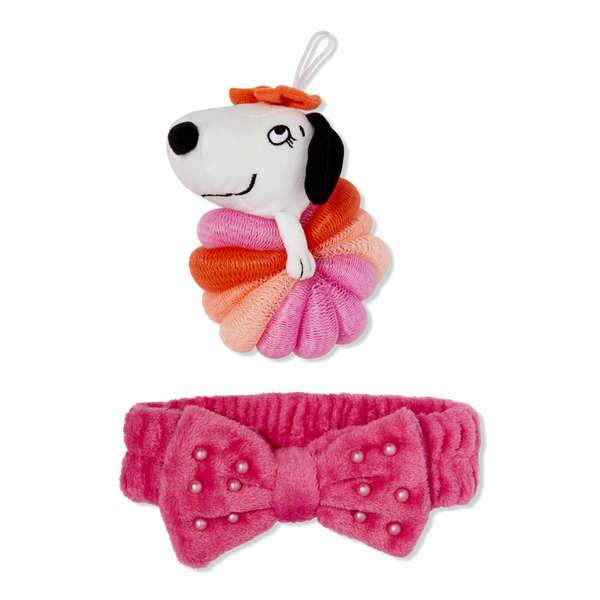 ULTA Beauty Collection Peanuts x UBC Bubbles & Bows Spa Headband and Loofah Set #1