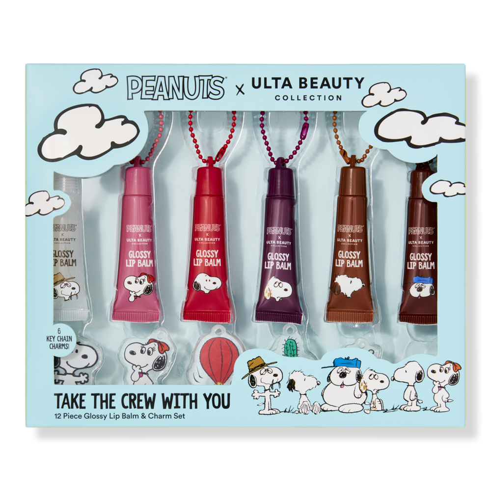 Peanuts x UBC Take The Crew With You Glossy Lip Balm and Keychain Set