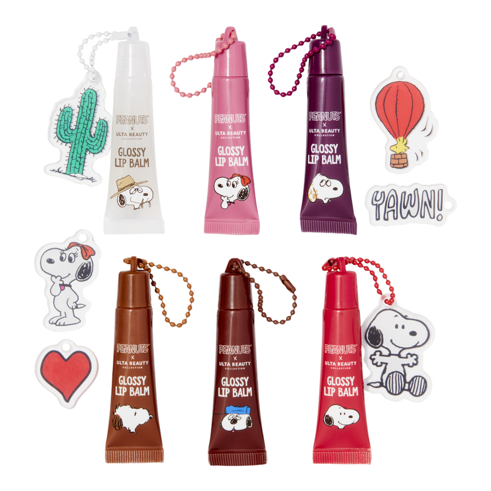 Peanuts x UBC Take The Crew With You Glossy Lip Balm and Keychain Set