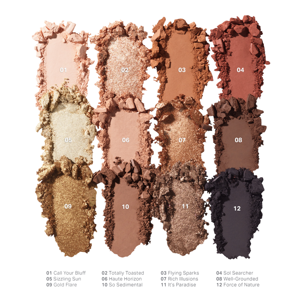 ChromaPlus 12-Pan Eyeshadow Palette - Flickering Sands