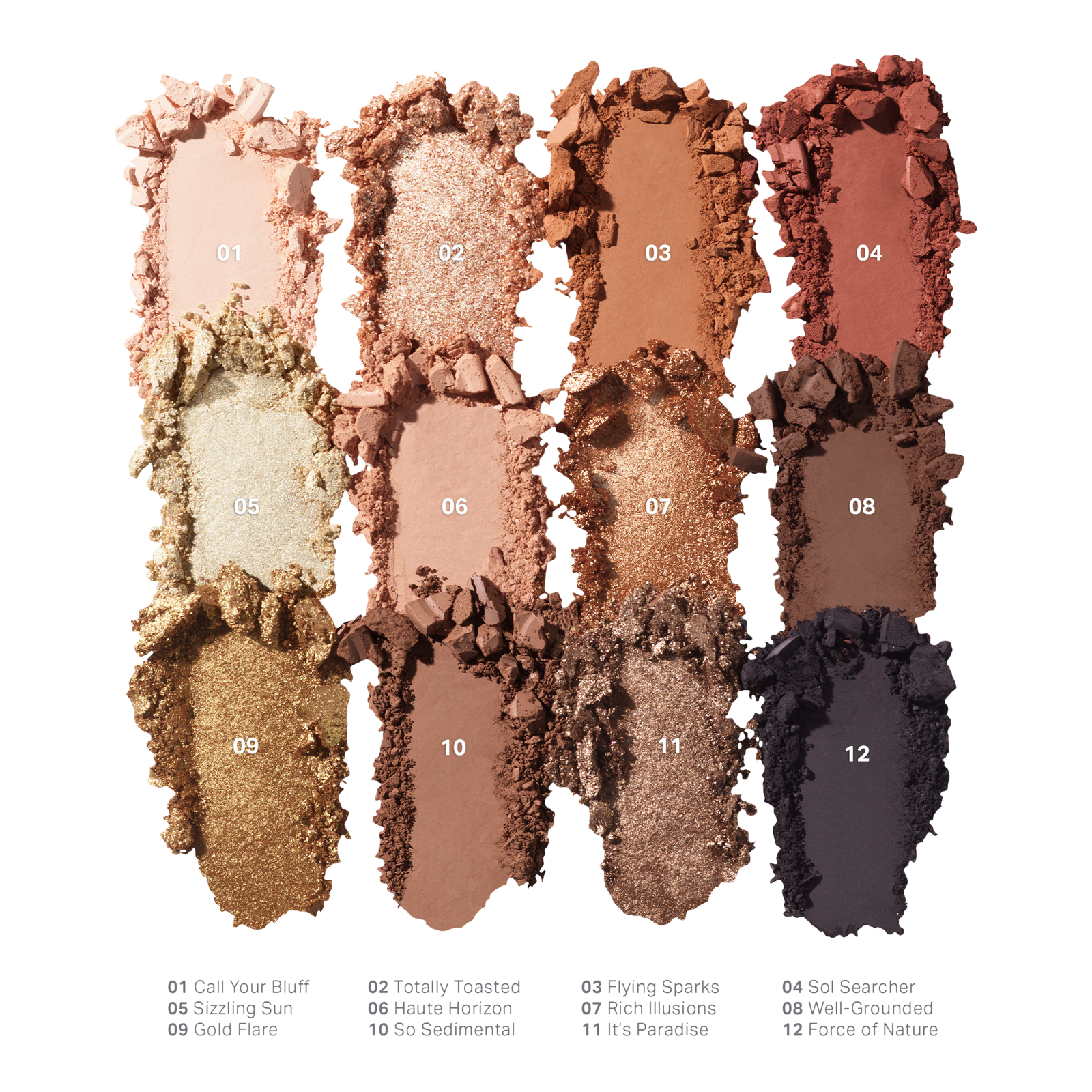 ChromaPlus 12-Pan Eyeshadow Palette - Flickering Sands