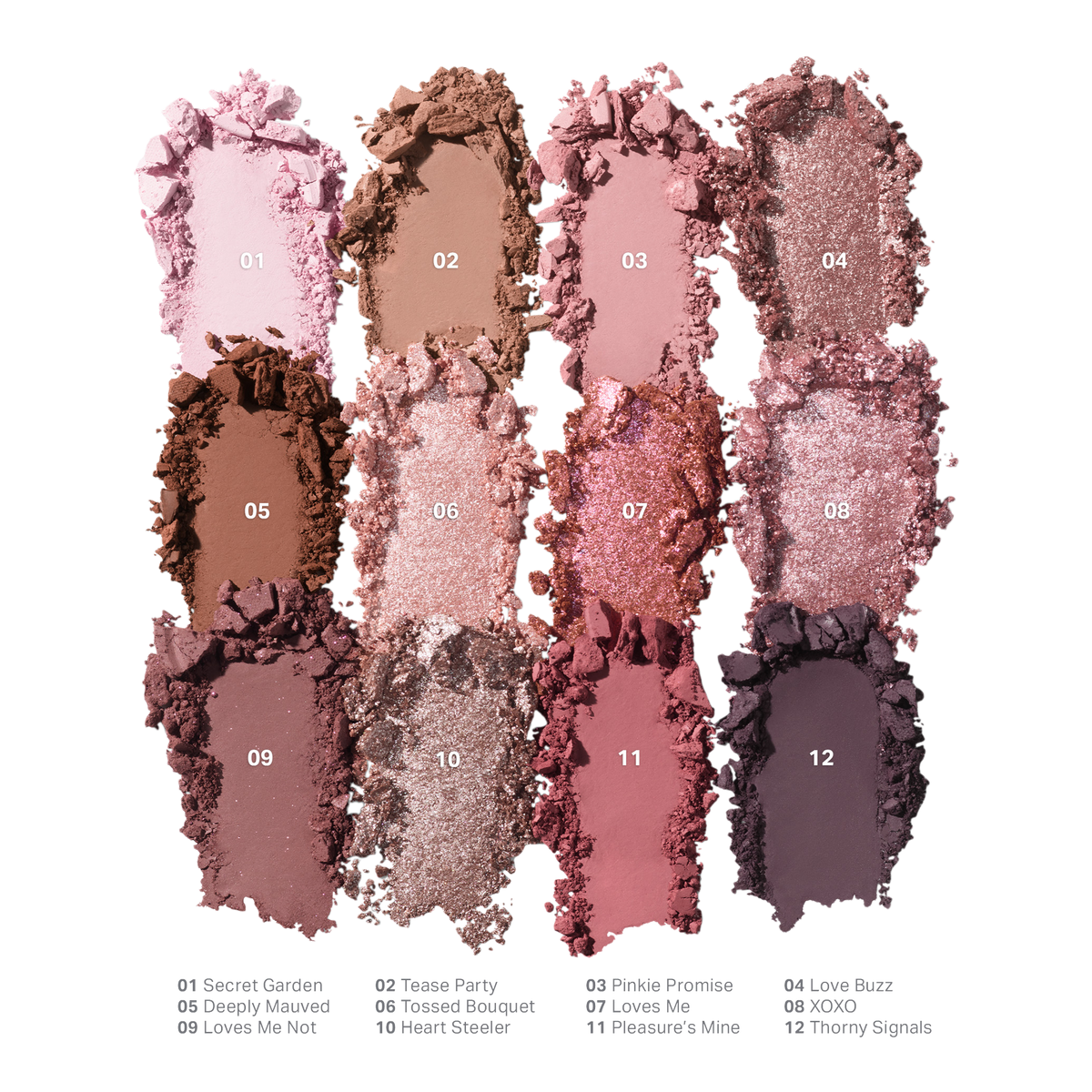 ChromaPlus 12-Pan Eyeshadow Palette - Rose Frequency