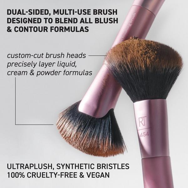 Real Techniques Angled Fan Dual-Sided Finishing Brush #2