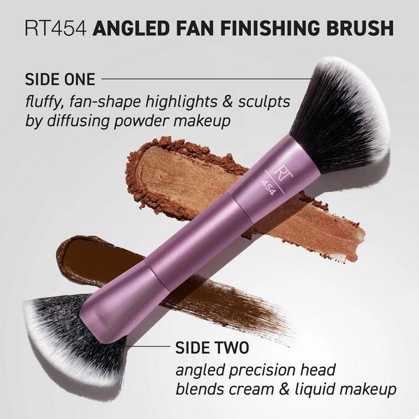 Real Techniques Angled Fan Dual-Sided Finishing Brush #3