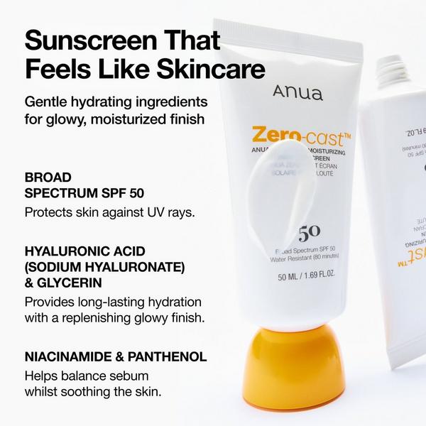ANUA Zero-Cast Moisturizing Finish Sunscreen #3
