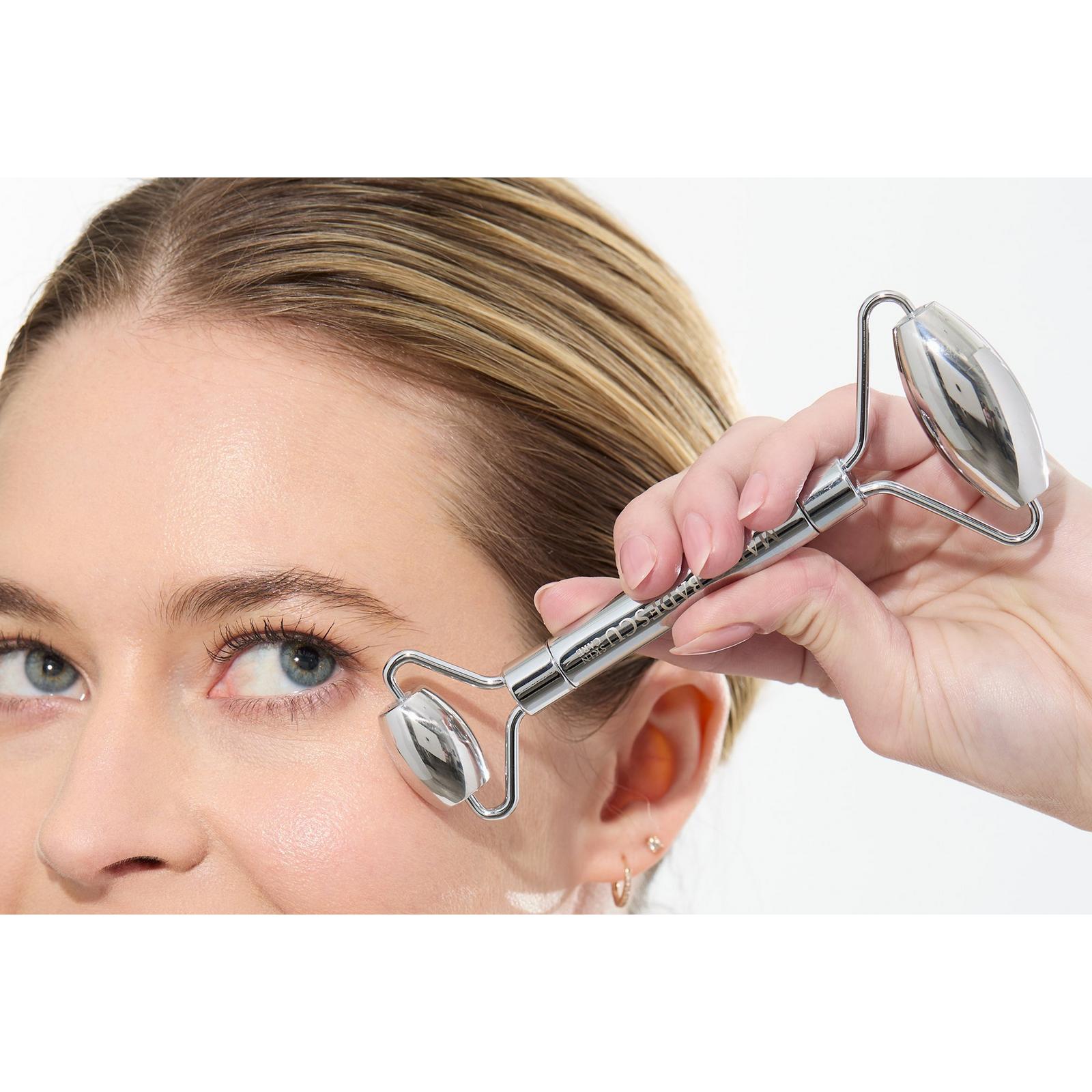 Stainless Steel Facial Roller and Gua Sha Set