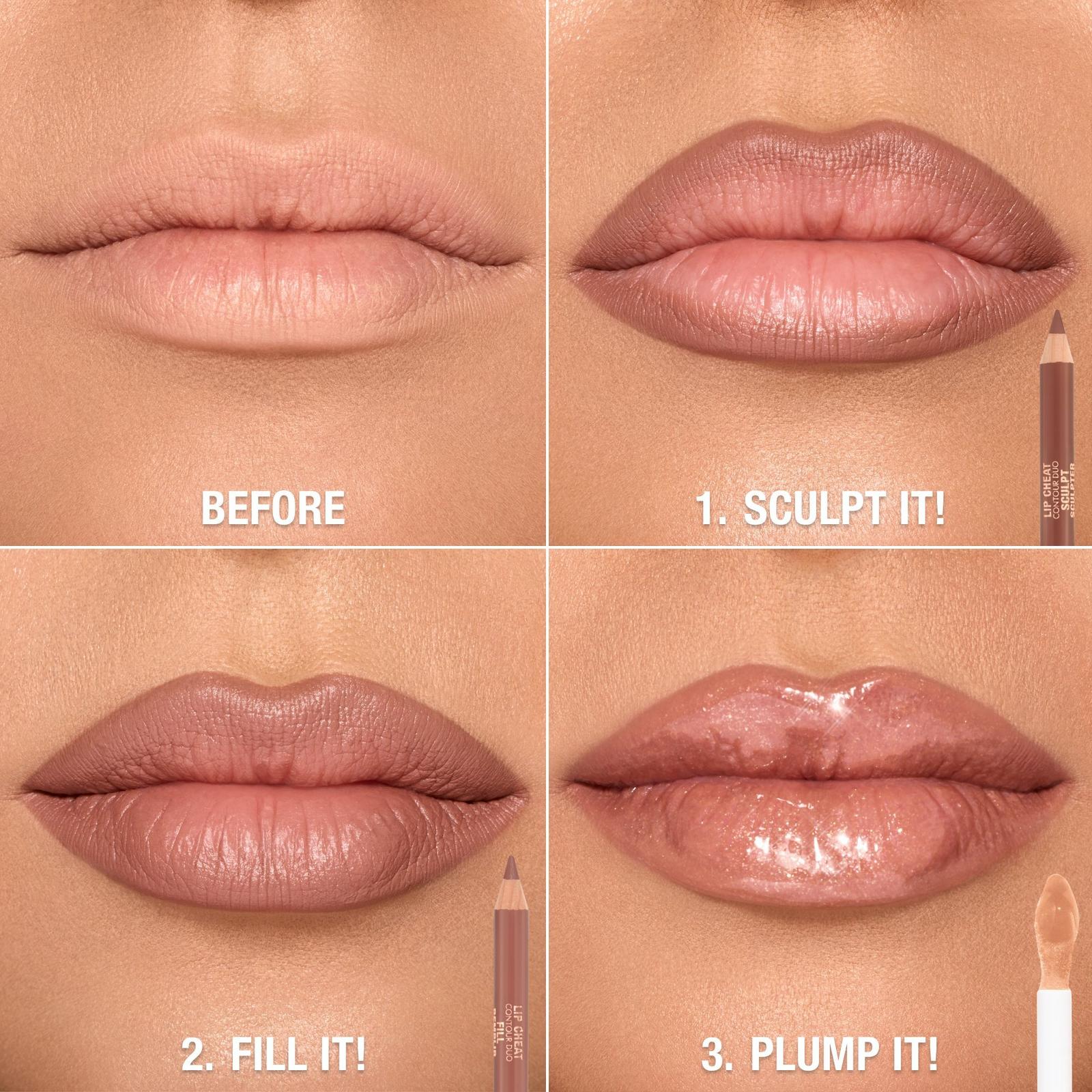 Lip Cheat Contour Duo Lip Liner - Medium