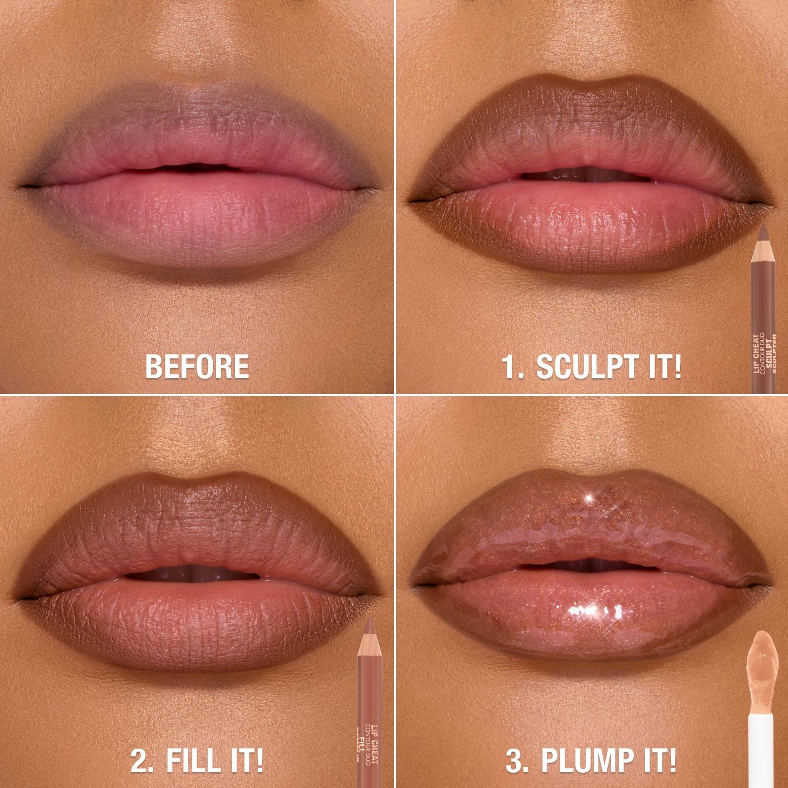 Lip Cheat Contour Duo Lip Liner - Tan