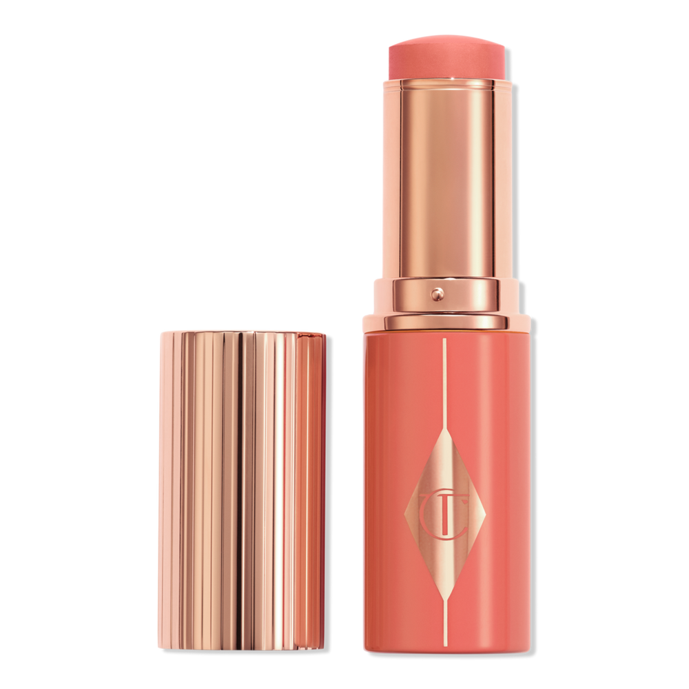 Charlotte Tilbury Unreal Lip + Cheek Glow Blush Stick - Peachy Glow In Orange