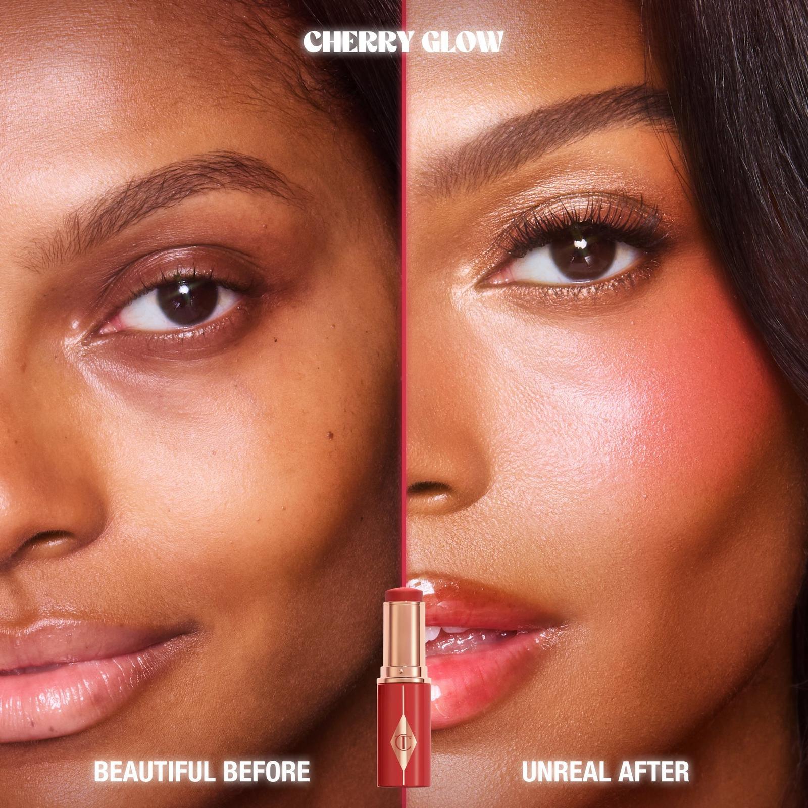 Unreal Lip + Cheek Glow Blush Stick - Cherry Glow