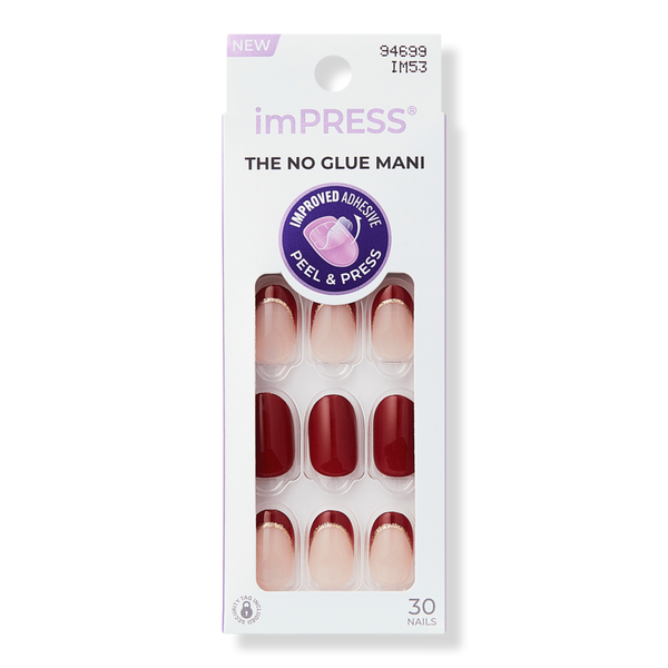 Kiss imPRESS Design Short Press-On Manicure Nails #1