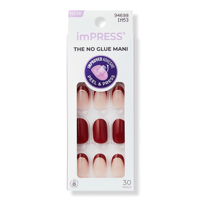 Kiss imPRESS Design Short Press-On Manicure Nails