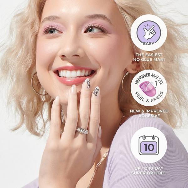 Kiss imPRESS Design Short Press-On Manicure Nails #8