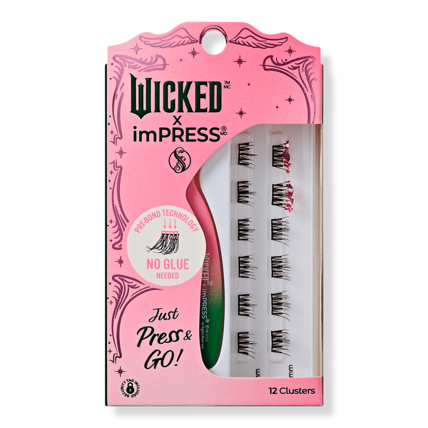 Kiss WICKED X imPRESS Self Adhesive Eyelash Clusters #1