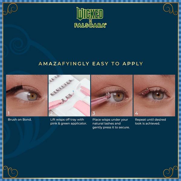 Kiss WICKED X FALSCARA False Eyelashes, Lash Extension Kit #8