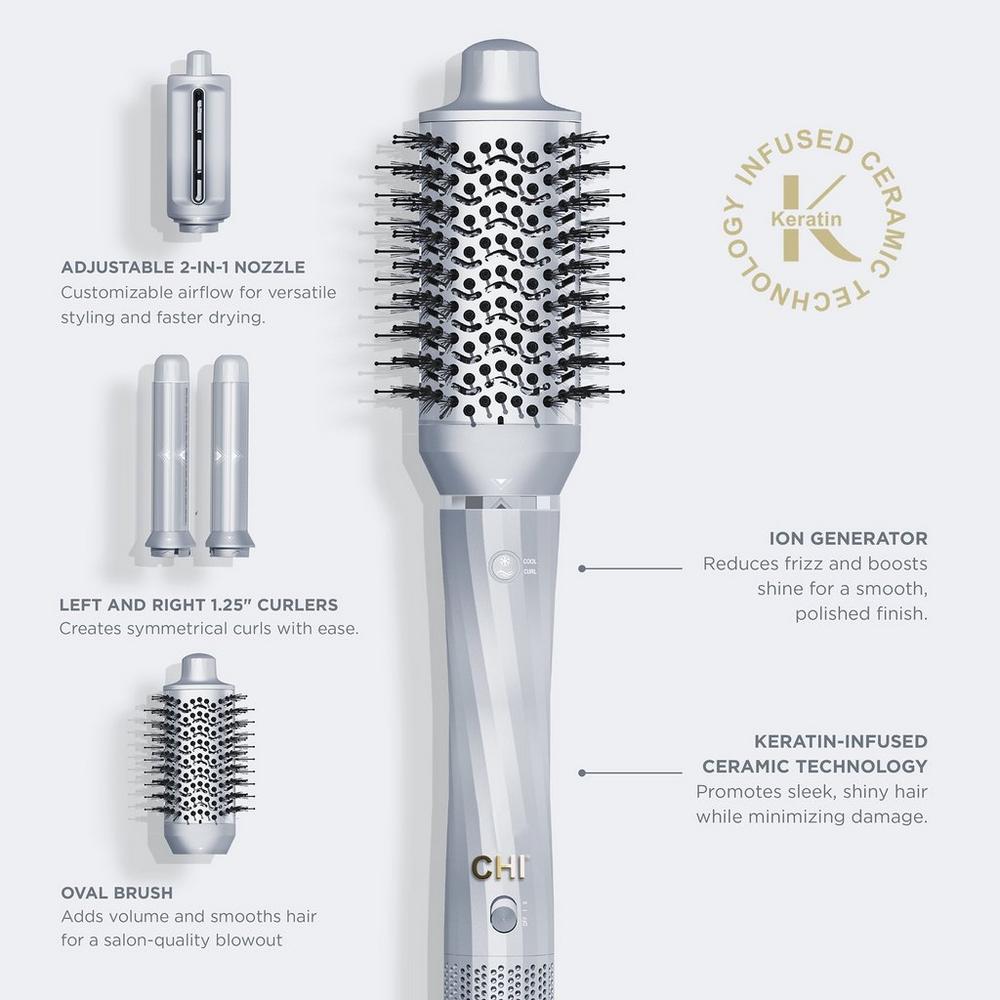 4-in-1 Air Styler with Keratin and Ion technology