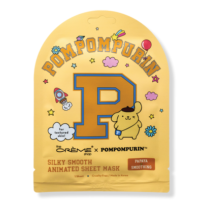 The Crème Shop Pompompurin Silky Smooth Animated Sheet Mask
