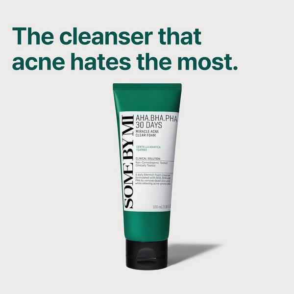 SOME BY MI AHA BHA PHA 30 Days Miracle Acne Cleansing Foam #3
