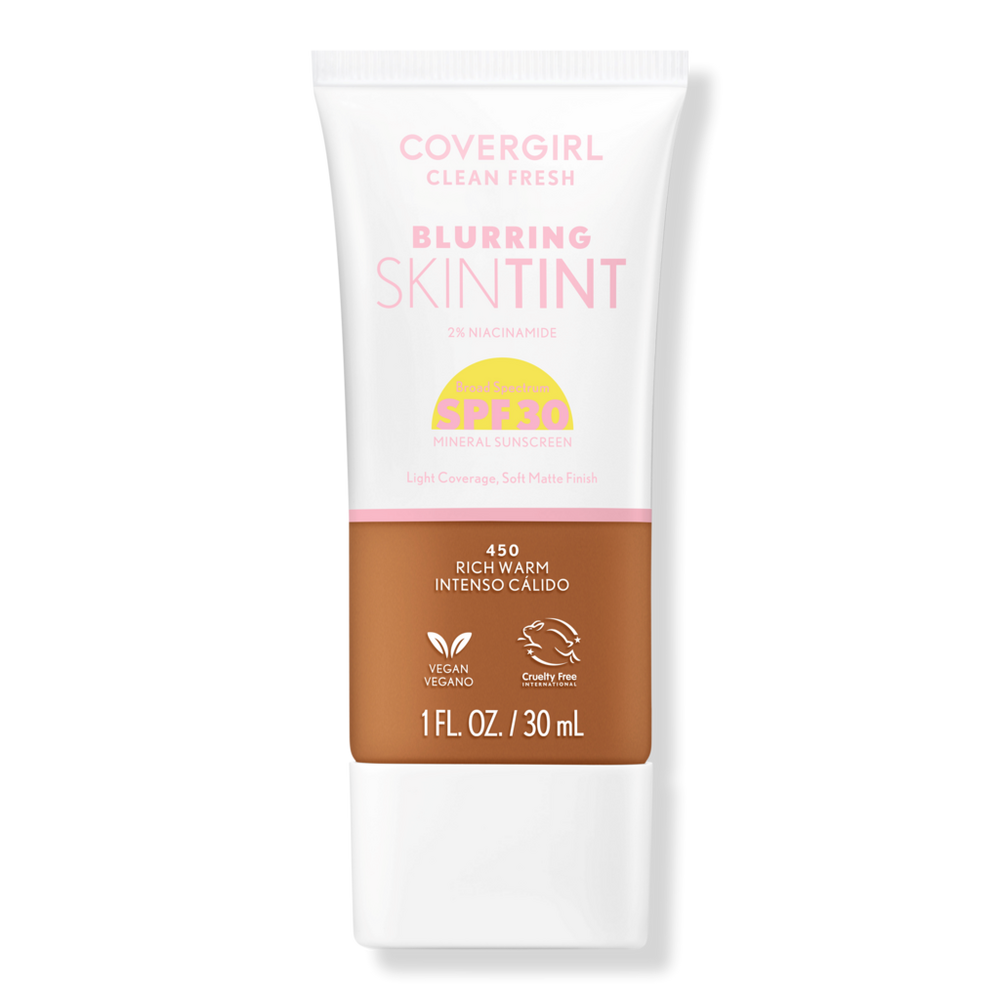 Covergirl Clean Fresh Blurring Skin Tint Spf 30 - Rich Warm In Brown