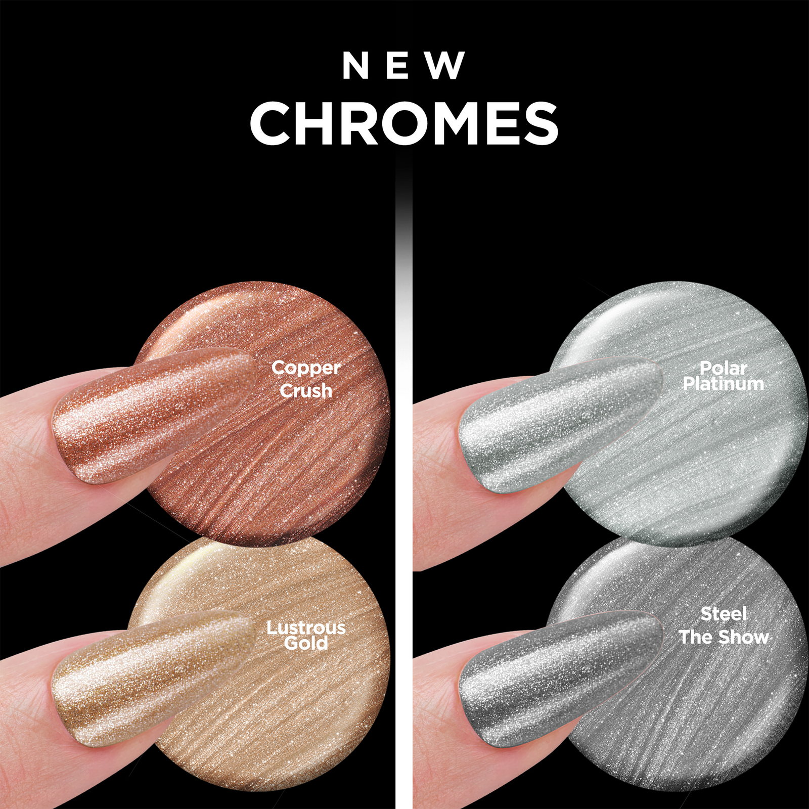 Insta-Dri Chrome Nail Polish Collection - Lustrous Gold