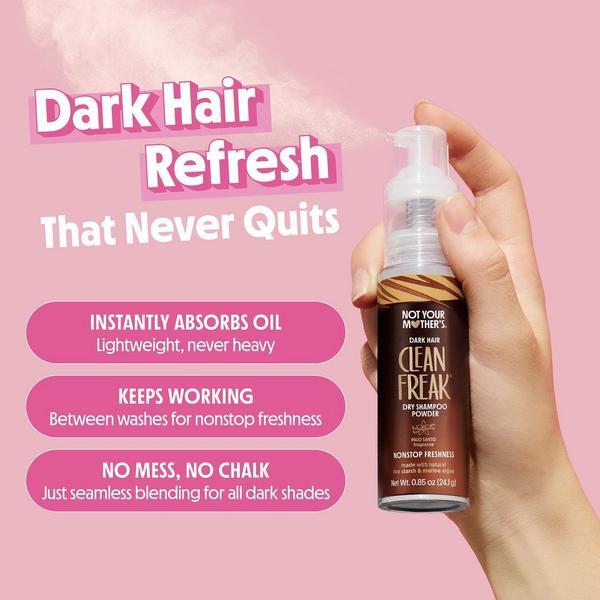 Not Your Mother's Clean Freak Dark Hair Dry Shampoo Powder #2