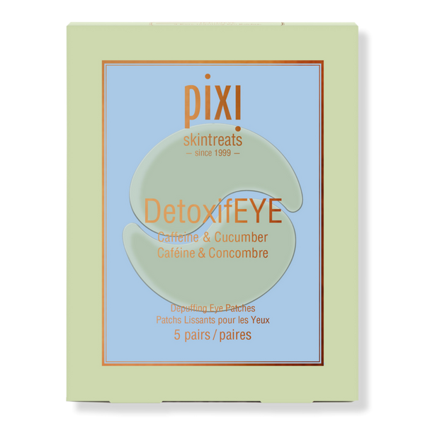 Pixi DetoxifEYE Depuffing Eye Patches with Caffeine & Cucumber Travel Size #1