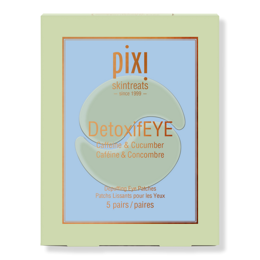 Pixi Detoxifeye Depuffing Eye Patches With Caffeine & Cucumber Travel Size