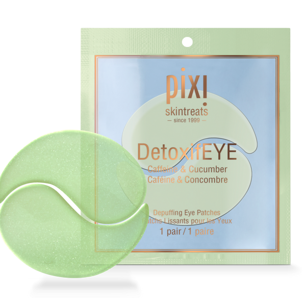 Pixi DetoxifEYE Depuffing Eye Patches with Caffeine & Cucumber Travel Size #3