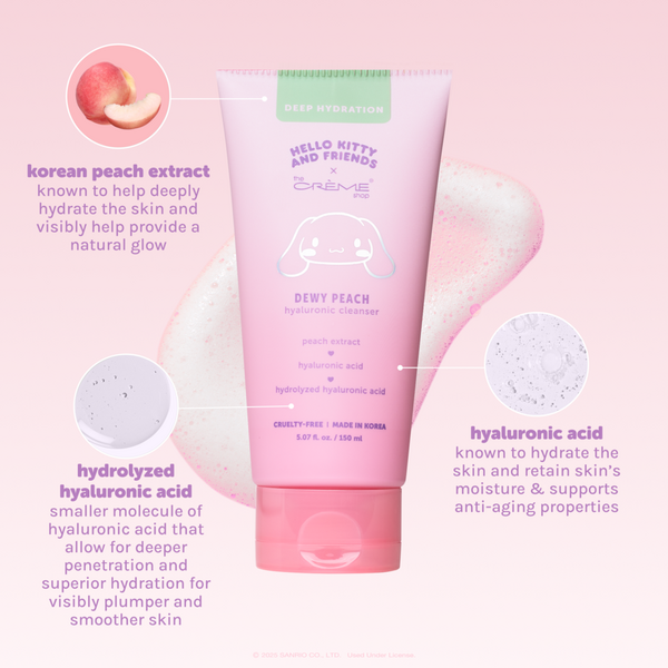 The Crème Shop Hello Kitty and Friends Dewy Peachy Hyaluronic Cleanser #3