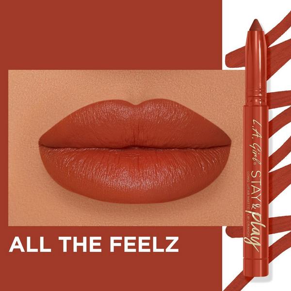L.A. Girl Stay & Play Long Wear Matte Lip Crayon #4